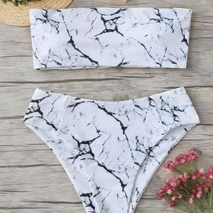 marble bikini set